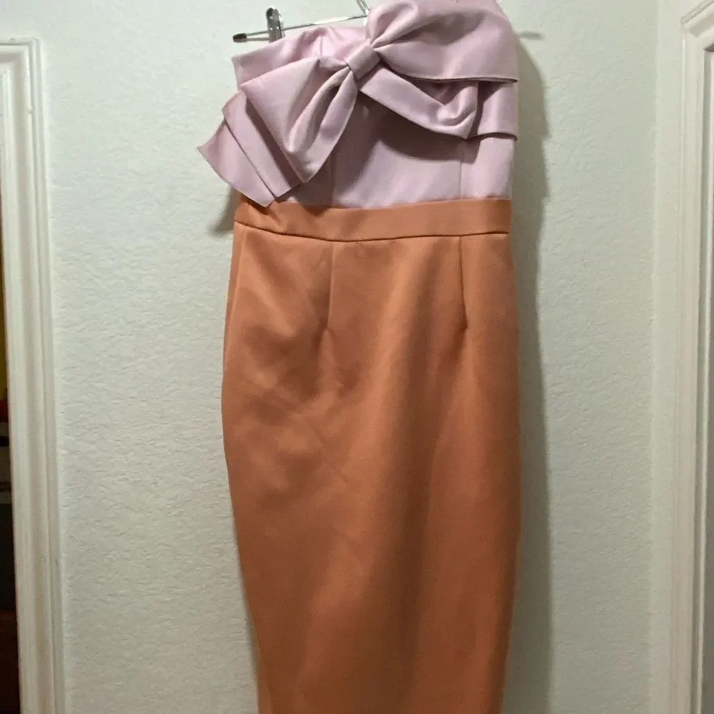 CYNTHIA ROWLEY Stretch Color Block Shift Dress size 4 - Picture 5 of 11